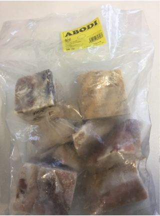 Diced Frozen Abodi also known as Beef Reeds