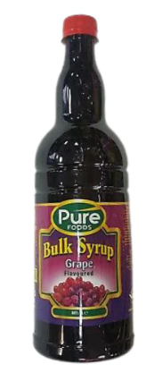 Pure Foods Bulk Syrup Grape 1L