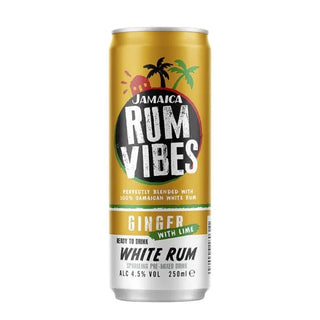Jamaica Rum Vibes Ginger & Lime White Rum 250ml