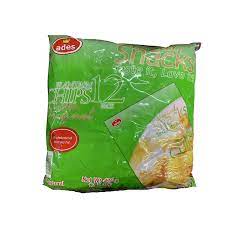 Ades Plantain Chips Green Original 35 x12 pack