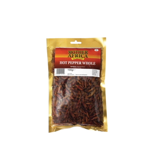 Mother Africa Hot Pepper Whole 100g