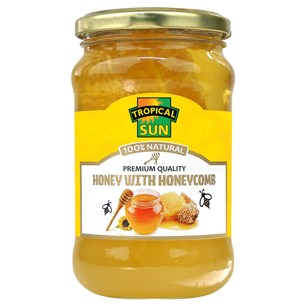 TS Natural Honey with Honeycomb 500g