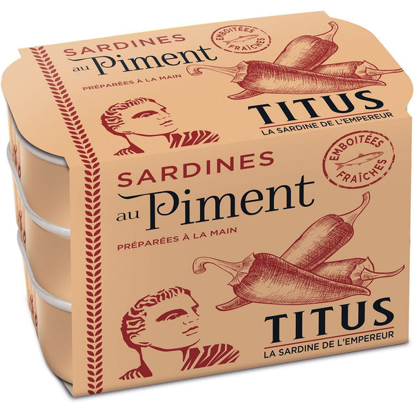 Titus Sardines au Piment 3x 125g