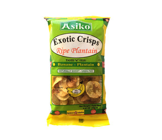 Asiko Exotic Crisps Ripe Plantain Unsalted 75g