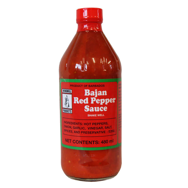 Windmill Products Bajan Red Pepper Sauce 480ml